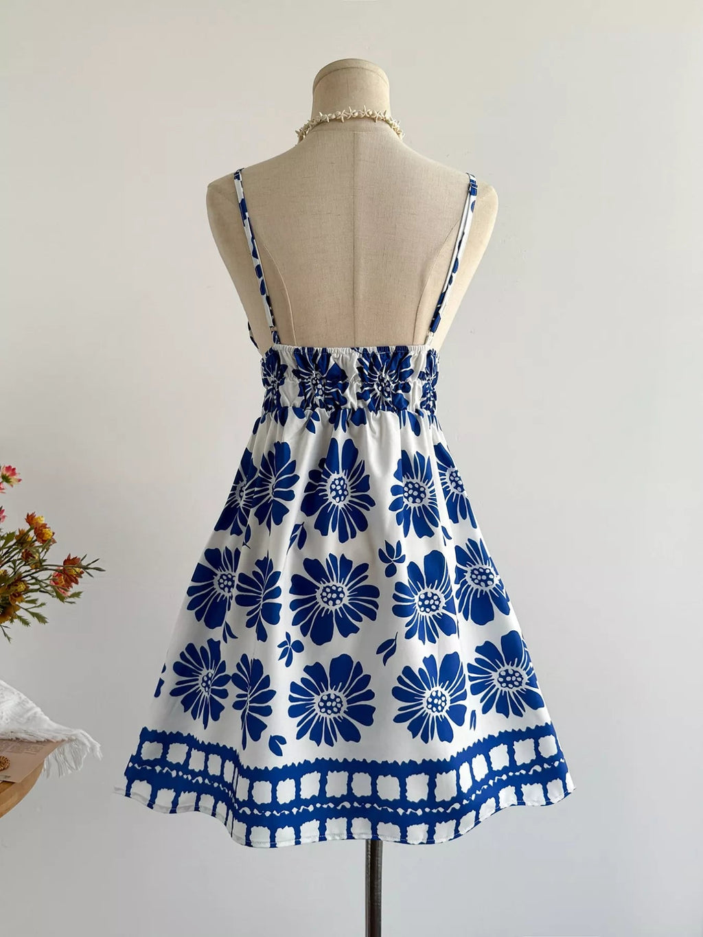 Floral V-Neck Mini Dress