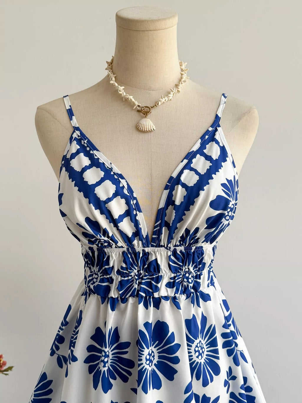 Floral V-Neck Mini Dress