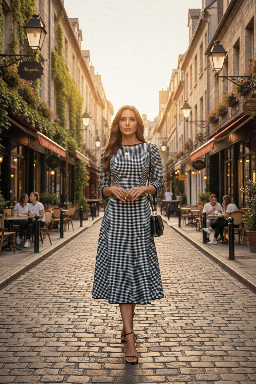 Plaid Dress – European Street